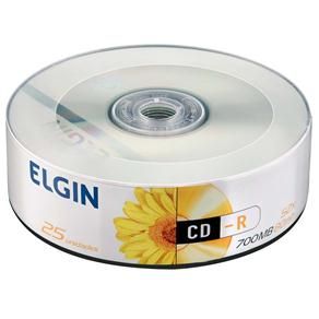 Mídia Elgin CD-R 52X 700MB 82160 - 25 Unidades